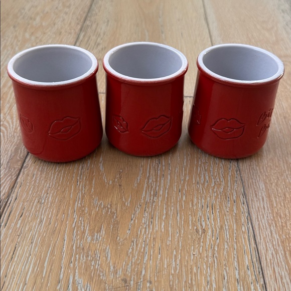 Set of 3 La Fermiere Red Clay Pots | French Yogurt Cups | Cottagecore Decor - Picture 5 of 5